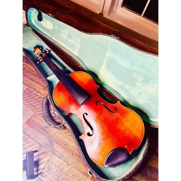 VINTAGE German Antonius Stradivarius Cremonensis, Faciebat Anno 3/4 size violin - Picture 1 of 16